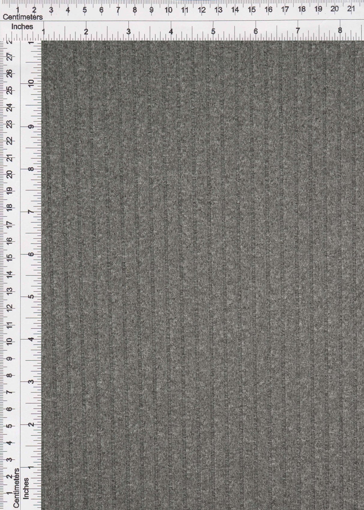 Rib Stretch Knit Fabric Solid