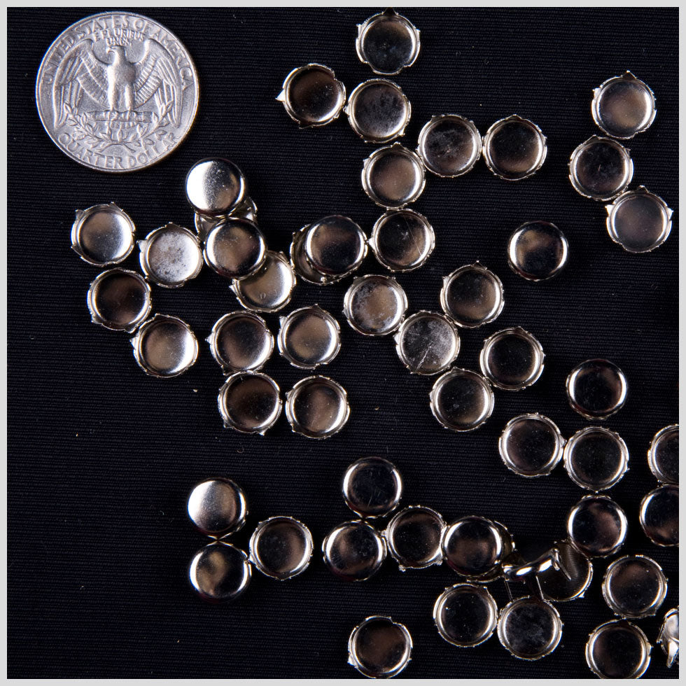 3/8" Silver Round Nailheads
