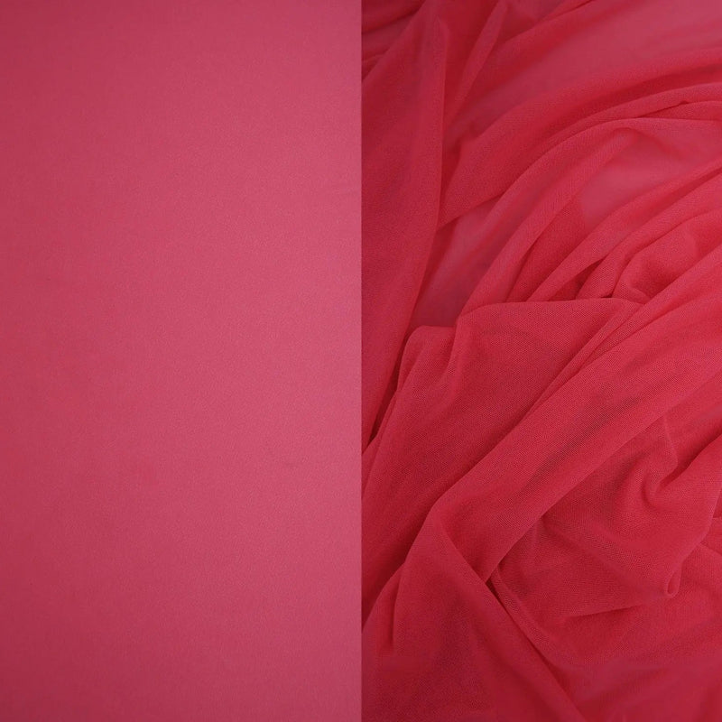 Lightweight Poly Mesh Solid Fabric 58/60" Soft Sheer Material for Tops & Tunics