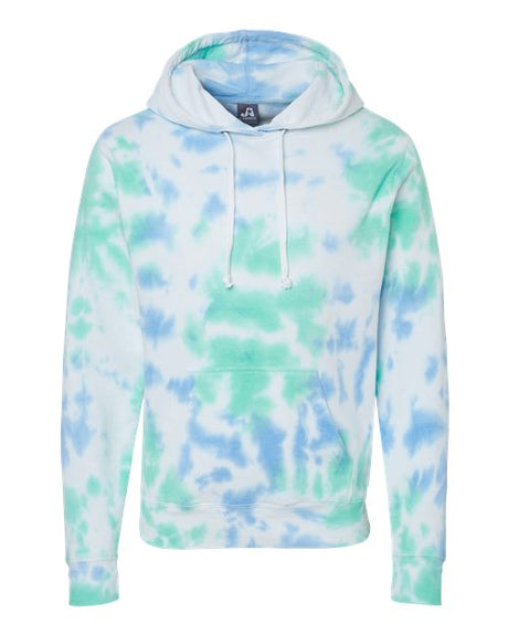 Men's Tie-Dyed Fleece Hooded Sweatshirt