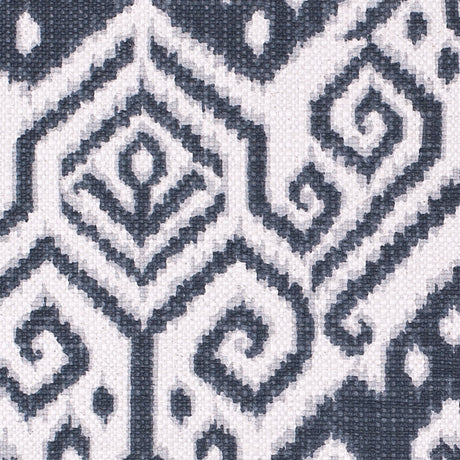 Gray Ikat Cotton-Blend Woven