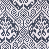 Gray Ikat Cotton-Blend Woven