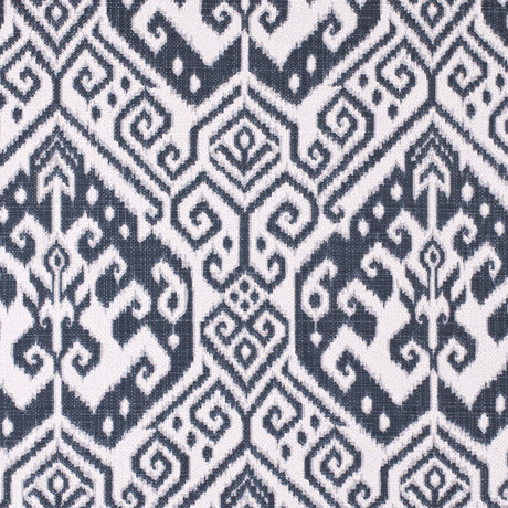 Gray Ikat Cotton-Blend Woven