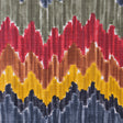 Gray/Red Flamestitch Cotton-Blend Woven