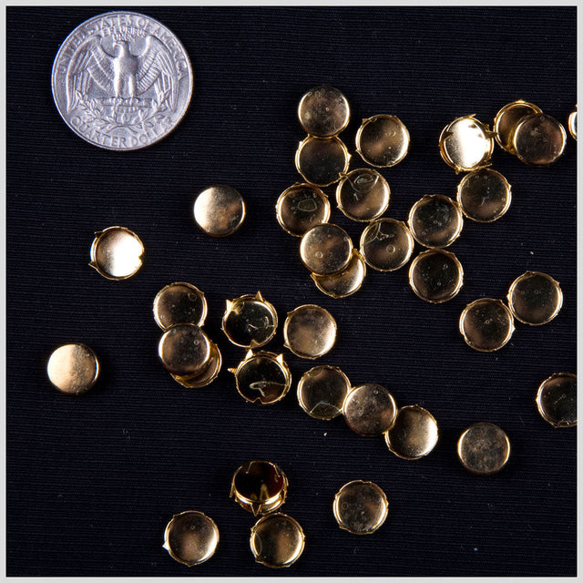 3/8" Gold Round Nailheads