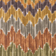 Orange/Green Flamestitch Cotton-Blend Woven