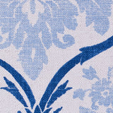 Blue Grand Floral Print Cotton-Blend Woven
