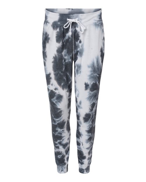 Unisex tie-dyed fleece joggers with relaxed styling for casual and loungewear