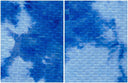 1 yarda de tela de punto honeycomb de poliéster y spandex con estampado tie dye real, ancho de 58/60"