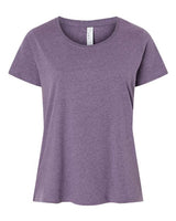 LAT Women's Curvy Collection Fine Jersey Tee