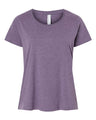 LAT Women's Curvy Collection Fine Jersey Tee