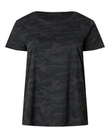 LAT Women's Curvy Collection Fine Jersey Tee