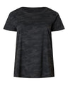 LAT Women's Curvy Collection Fine Jersey Tee