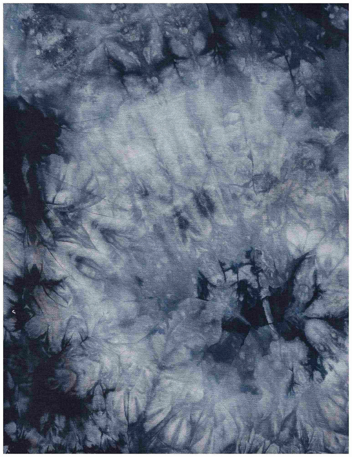 1 Yard Rayon Spandex Jersey Tie-Dye Knit Fabric 180 GSM, 58/60? Wide