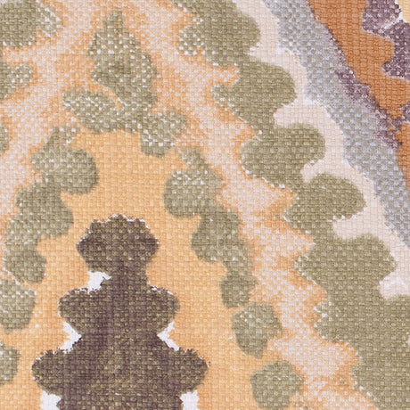 Green Abstract Print Cotton Woven