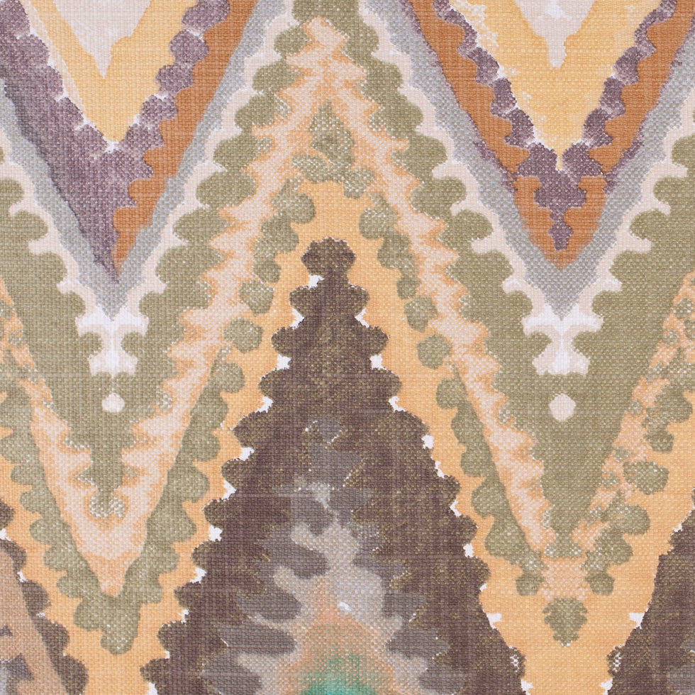Green Abstract Print Cotton Woven