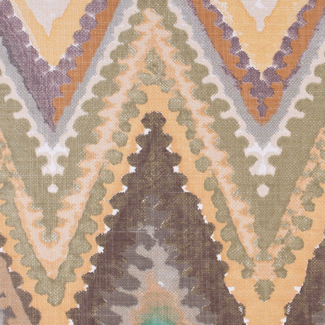 Green Abstract Print Cotton Woven