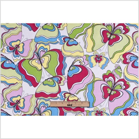 Multicolor Mod Butterflies Cotton