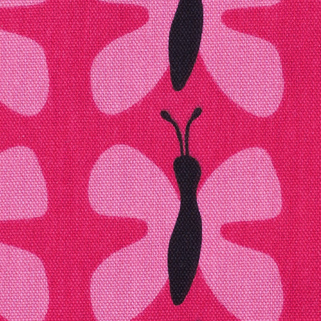 Swedish Red and Pink Small Butterflies Cotton