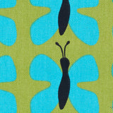 Swedish Green and Blue Small Butterflies Cotton