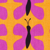 Swedish Pink and Orange Small Butterflies Cotton