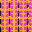 Swedish Pink and Orange Small Butterflies Cotton