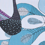 Swedish Aqua and Orchid Peacock Cotton