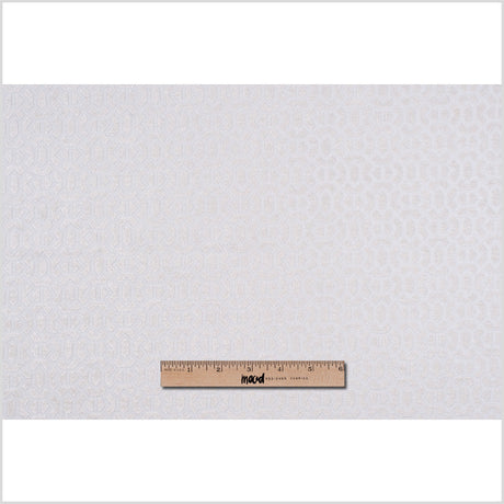 Ivory Chenille Geometric Poly