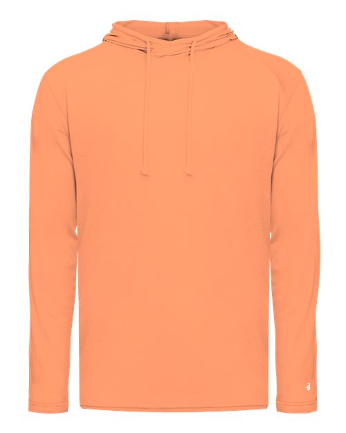 Badger Men's Tri-Blend Surplice Hooded Long Sleeve T-Shirt