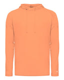Badger Men's Tri-Blend Surplice Hooded Long Sleeve T-Shirt