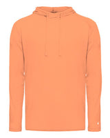 Badger Men's Tri-Blend Surplice Hooded Long Sleeve T-Shirt