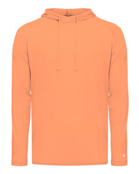 Badger Men's Tri-Blend Surplice Hooded Long Sleeve T-Shirt