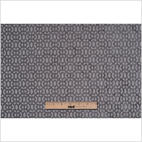 Smoke Chenille Geometric Poly