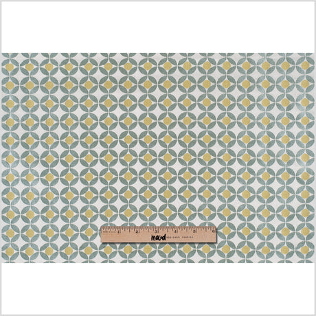 Meadow Geometric Poly-Cotton Brocade