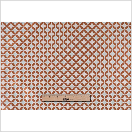 Alpine Geometric Poly-Cotton Brocade