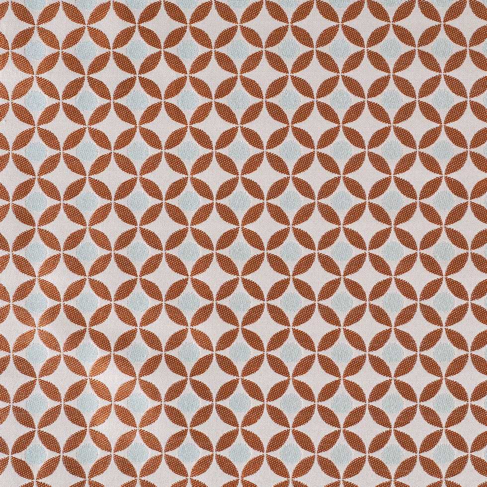 Alpine Geometric Poly-Cotton Brocade