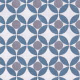 Petrol Geometric Poly-Cotton Brocade