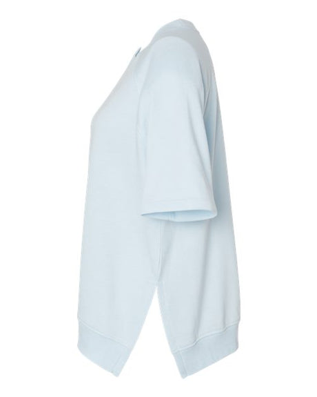 Women's French Terry Short Sleeve Crewneck Pullover