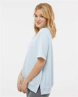 Women's French Terry Short Sleeve Crewneck Pullover