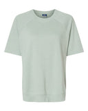Women's French Terry Short Sleeve Crewneck Pullover