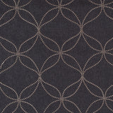 Onyx Embroidered Geometric "Menswear" Poly