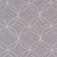Silver Embroidered Geometric "Menswear" Poly