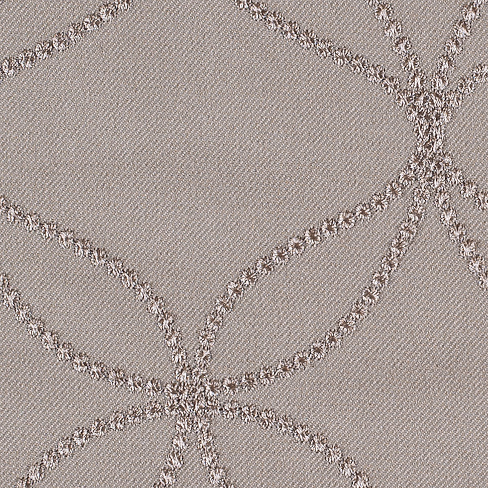 Stone Embroidered Geometric "Menswear" Poly