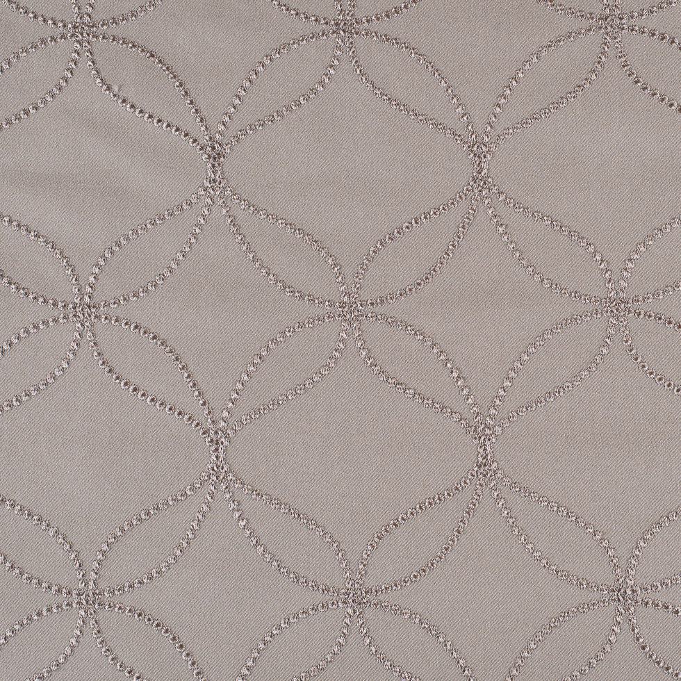 Stone Embroidered Geometric "Menswear" Poly