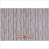 Silver Embroidered Trees "Menswear" Poly