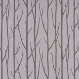 Silver Embroidered Trees "Menswear" Poly