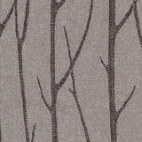 Coffee Embroidered Trees "Menswear" Poly