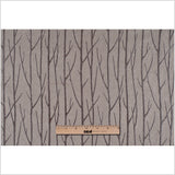Coffee Embroidered Trees "Menswear" Poly