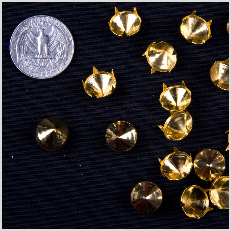 Gold Spike Nailheads - 0.5"