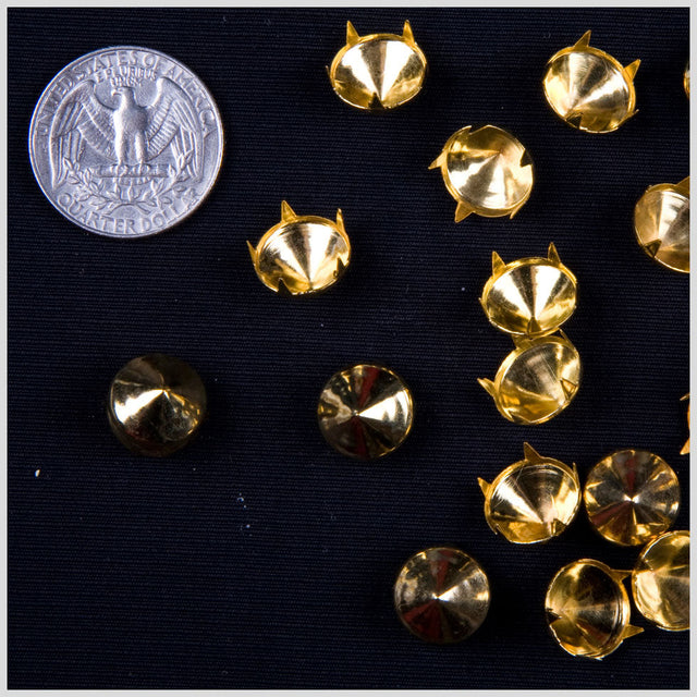 Gold Spike Nailheads - 0.5"